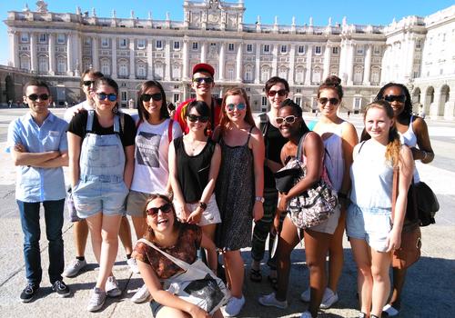 Étudiants en sortie à Madrid