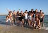 Étudiants à la plage